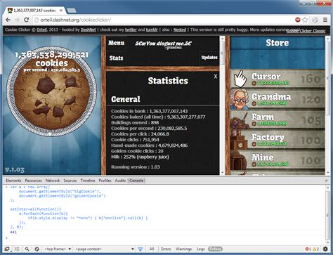 Cookie Clicker Cheat Codes