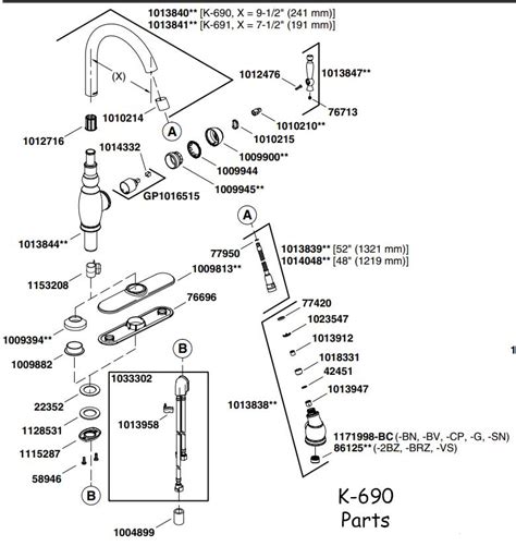 Kohler Kitchen Faucet Repair Parts – Things In The Kitchen