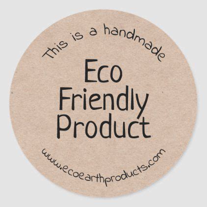 Kraft Handmade Eco Friendly Product Labels | Zazzle.com | Eco packaging design, Eco friendly ...