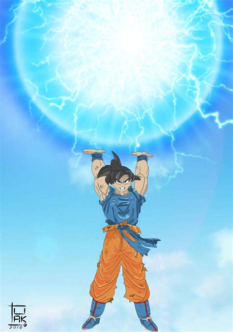 Goku Spirit Bomb by turkiabdulaziz on DeviantArt