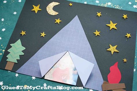 Paper Tent Craft Idea For Summer Camp Plans