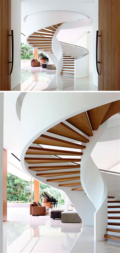 16 Modern Spiral Staircases Found In Homes Around The World | CONTEMPORIST