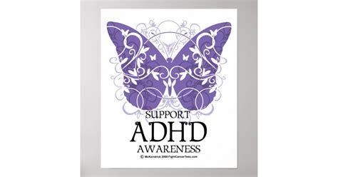 ADHD Butterfly Poster | Zazzle