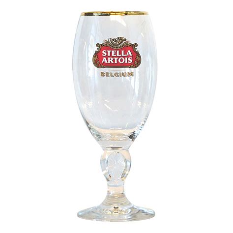 Stella Artois Gold Rimmed Chalice Glass