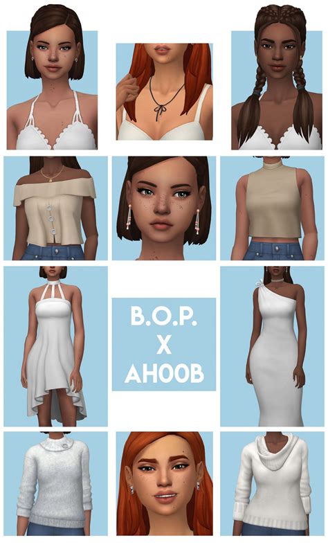 B.O.P. X AH00B - Mini CAS Collab | Sims 4, Maxis match, Sims