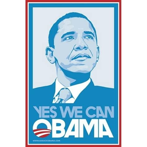 Barack Obama (Blue Yes We Can) Campaign Poster Movie Poster (11 x 17 ...