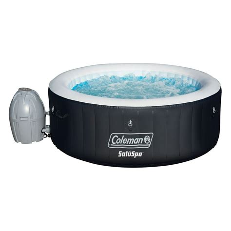 Coleman SaluSpa 4 Person Portable Inflatable Outdoor Spa Hot Tub, Black - Walmart.com - Walmart.com