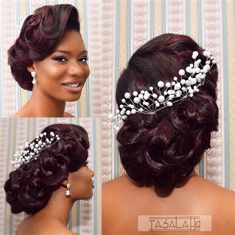 Bride Elegant Wedding Hairstyles For Natural Black Hair - antik-kuriosa