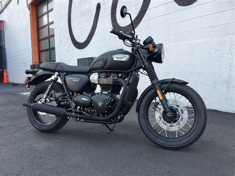 New 2018 TRIUMPH BONNEVILLE T100 BLACK/MATTEBLA Motorcycle in Denver ...