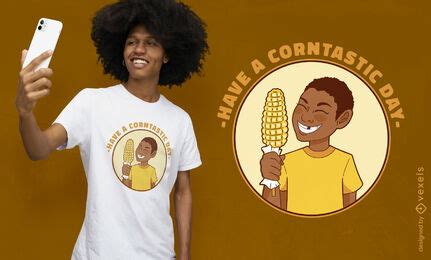 Corn Kid Meme T-shirt Design Vector Download