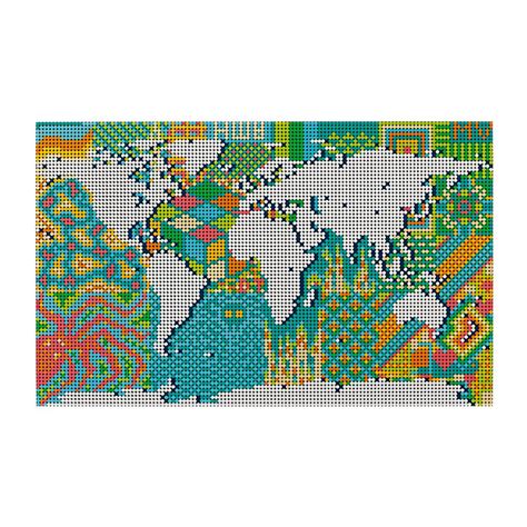 The World's Largest LEGO World Map - Hammacher Schlemmer