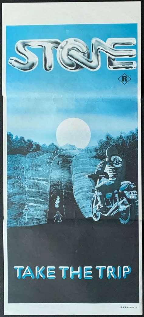 All About Movies - Stone Poster Original Daybill Re-Issue Sandy Harbutt Ken Shorter Biker Gangs