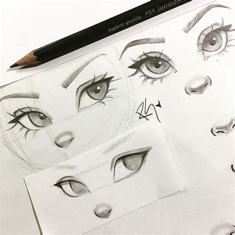 Draw the thickness of the eyelid. These instructions assume you're ...