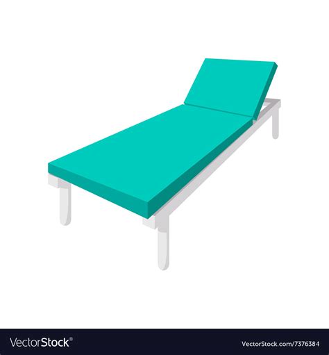 Hospital bed cartoon icon Royalty Free Vector Image