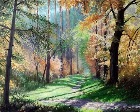 Indian summer (2017) Oil painting by Serghei Ghetiu | Landscape ...