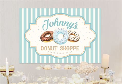 Printable Donut Shop Sign Perfect for Any Donut Theme - Etsy