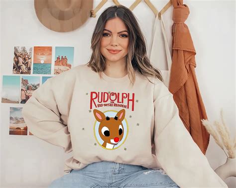 Rudolph The Red Nosed Reindeer Sweatshirt - BipuBunny Store