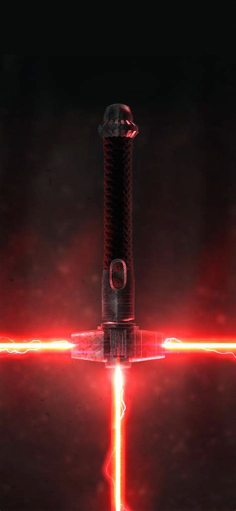 Lightsaber red art iPhone X Wallpapers Free Download