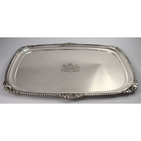 Sterling Silver English Serving Tray - by J.B. Chatterley & Sons, English Silver, Sterling ...