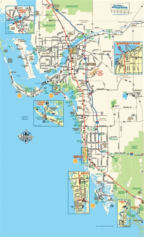 Southwest Florida Map, Attractions And Things To Do, Coupons - Map Of ...