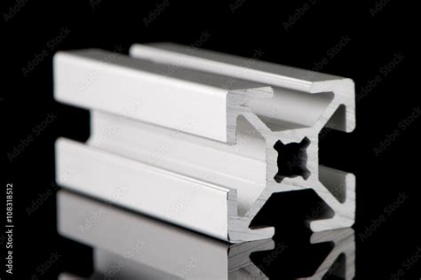 Aluminium profile sample Stock Photo | Adobe Stock