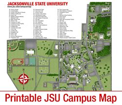 Jacksonville State University Campus Map