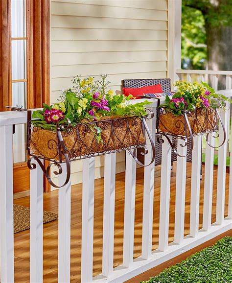 Decorative Rail or Fence Planter Large - Walmart.com - Walmart.com