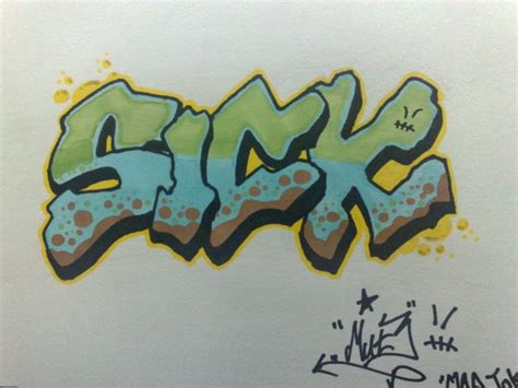 Graffiti "SICK" by madjokerz on DeviantArt