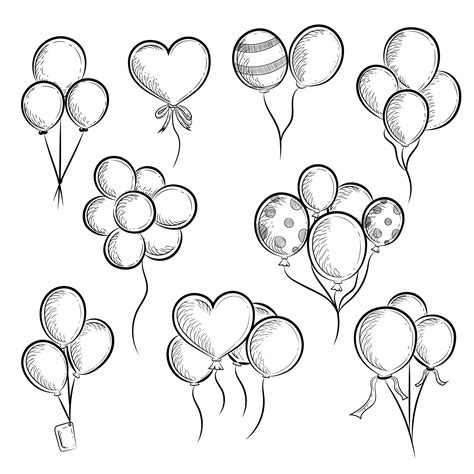 Balloon Vector Sketches