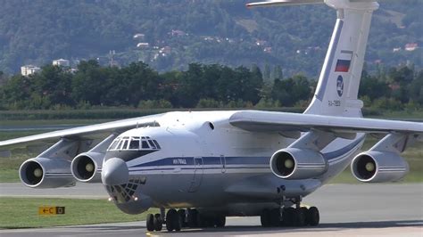 Russian Air Force Ilyushin IL-76MD landing at Graz Airport | RA-78818 - YouTube