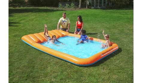 Bestway 11Ft Slide In Splash Kids Paddling Pool 602L - Outside Play