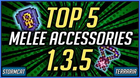 TERRARIA 1.3 TOP 5 MELEE ACCESSORIES - TOP 5 WARRIOR MELEE ACCESSORIES ...