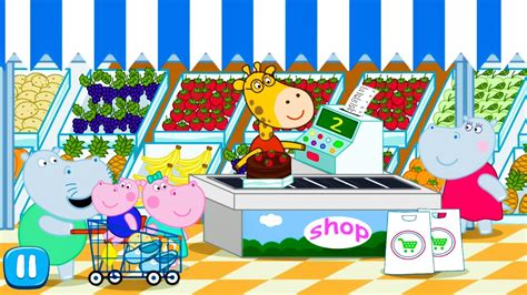 Hippo Goes SHOPPING | Game for Kids - YouTube