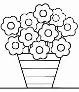 Free Printable Flower Pot Coloring Page  Pages sketch template