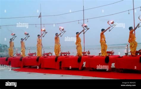 Assi Ghat Varanasi morning Aarti Stock Photo - Alamy