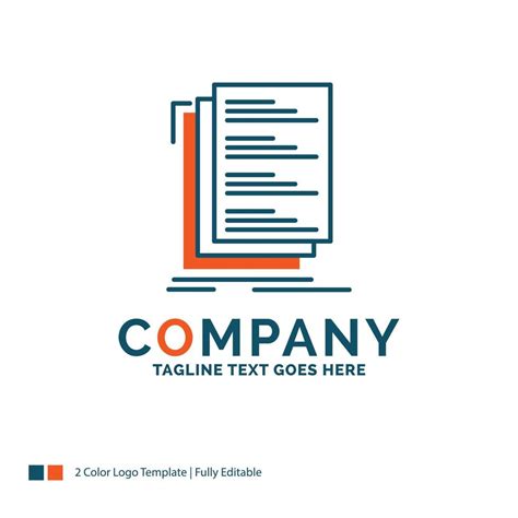 Code. coding. compile. files. list Logo Design. Blue and Orange Brand Name Design. Place for ...