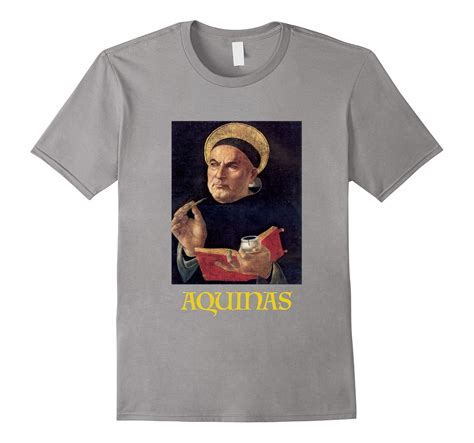 Saint Thomas Aquinas Painting Catholic T-Shirt-T-Shirt – Managatee