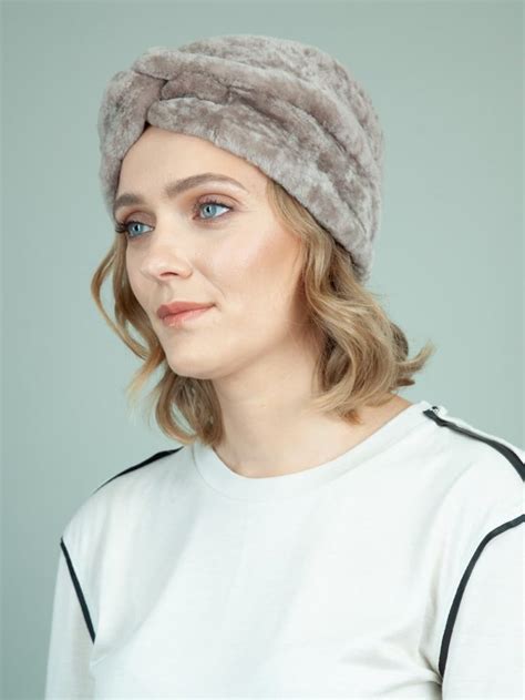 Classic Beige Sheepskin Fur Hat for Women | Handmade by NordFur