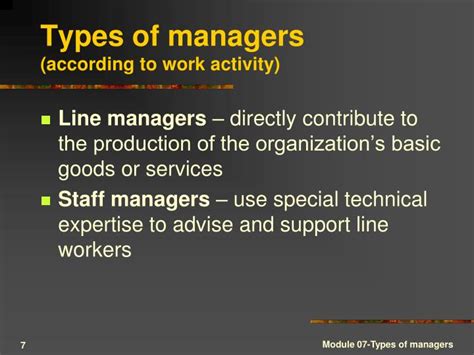 PPT - Types of managers PowerPoint Presentation - ID:5608698