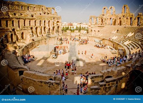 Colosseum, El Jem, Tunisia editorial photography. Image of built - 3342687