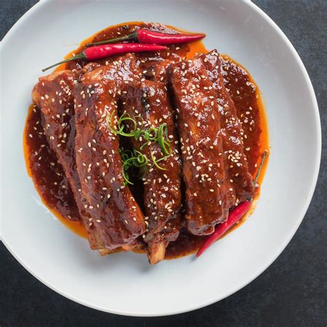 korean braised pork ribs - glebe kitchen