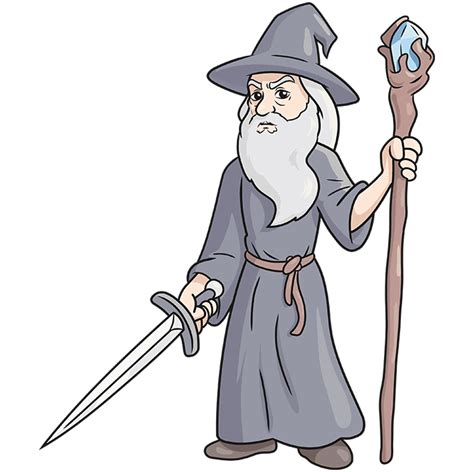 Gandalf Cartoon Drawing