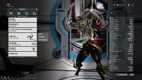 Warframe - Khora + Cerata build for High Index - YouTube