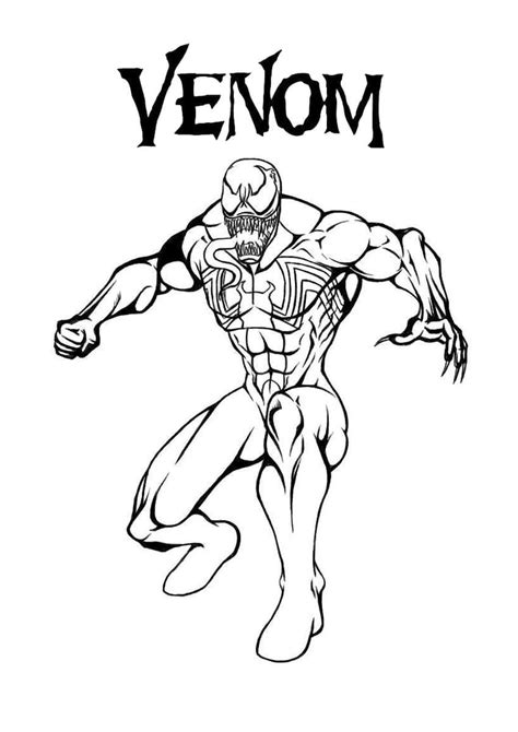 Printable Cool Venom coloring page - Download, Print or Color Online ...