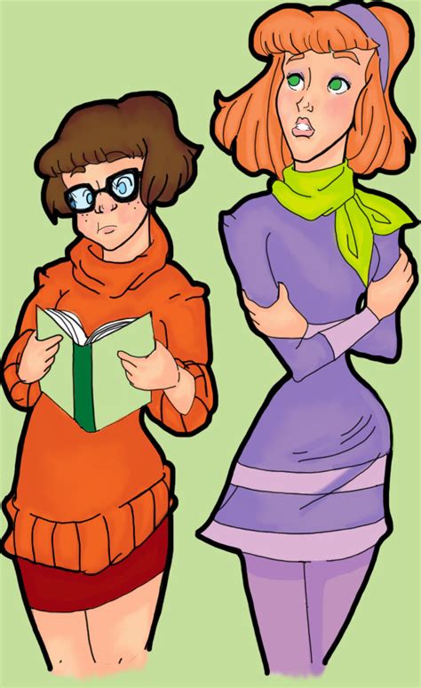 Daphne and Velma colored by re-invent-the-world on DeviantArt