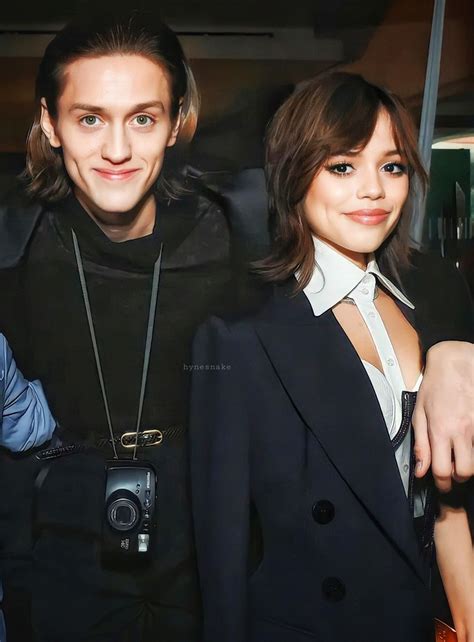 Jenna Ortega and Percy Hynes White together at Golgen Globe's after party, 1/10/2023. edited ...