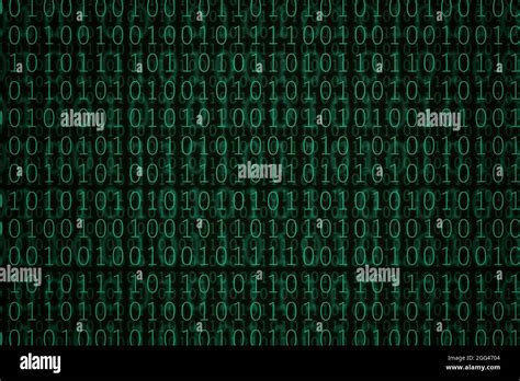 Green binary code background. 3d illustration Stock Photo - Alamy