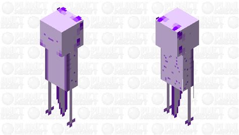 Purple axolotl Minecraft Skin