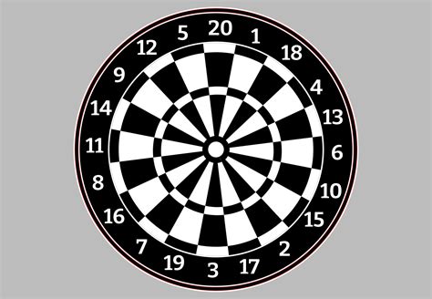 dart board vector 8895329 Vector Art at Vecteezy