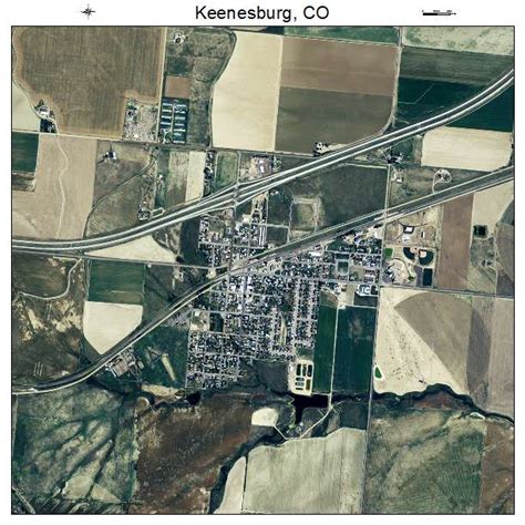 Aerial Photography Map of Keenesburg, CO Colorado